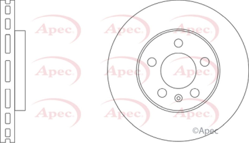 Fits VW Polo 2017- Seat Ibiza 2017- 1.0 Brake Disc Front Apec 2Q0615301G gallery