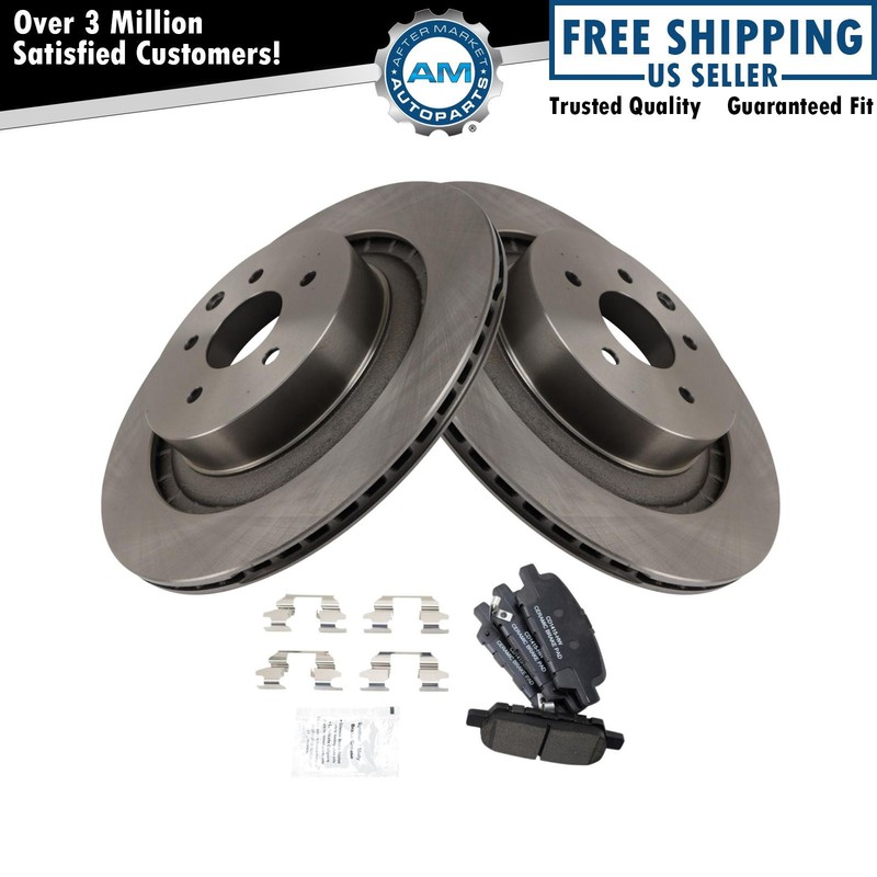 Rear Brake Pad & Rotor Kit Fits 2014-2015 INFINITI Q60 2009-2017 Nissan 370Z