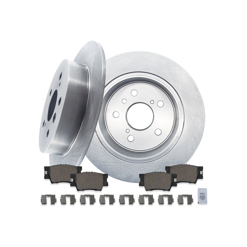 Rear Disc Brake Rotors & Ceramic Pads Kit for Toyota Camry Avalon Lexus ES350 gallery