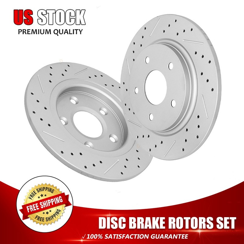 Rear Brake Rotor For Chrysler Town Country Grand Caravan Journey Ram C/V Routan