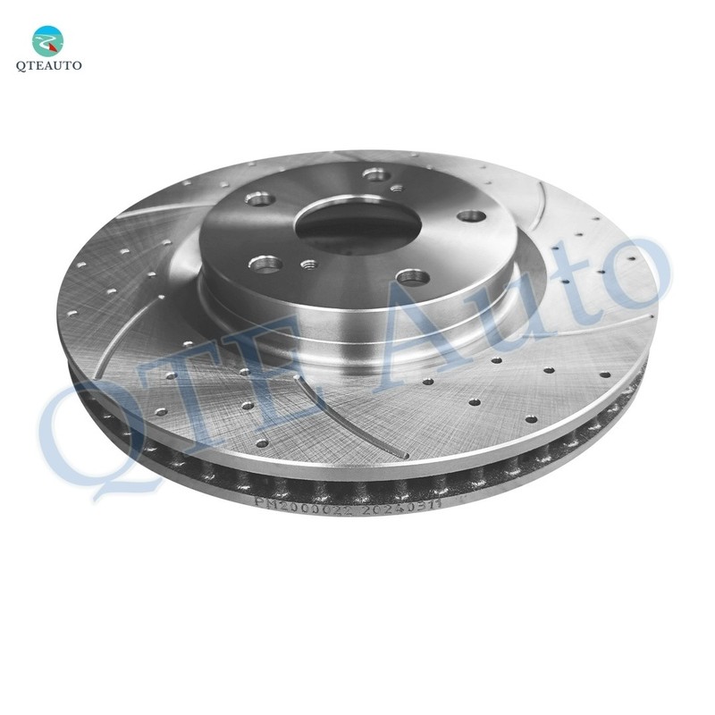 Set of 4 Front-Rear Drilled Slotted Brake Disc Rotors For 2006-2018 Toyota RAV4 gallery