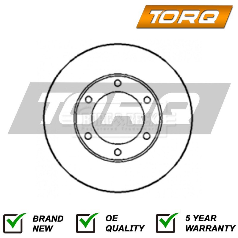 1x Brake Disc Front Torq Fits TX FX Fairway 2.4 D TDi 2.5 TD 2.7 602550