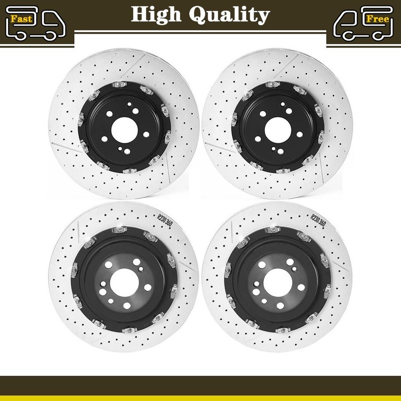 Front and Rear Disc Brake Rotors Fits Mercedes-Benz SL65 AMG 6.0L