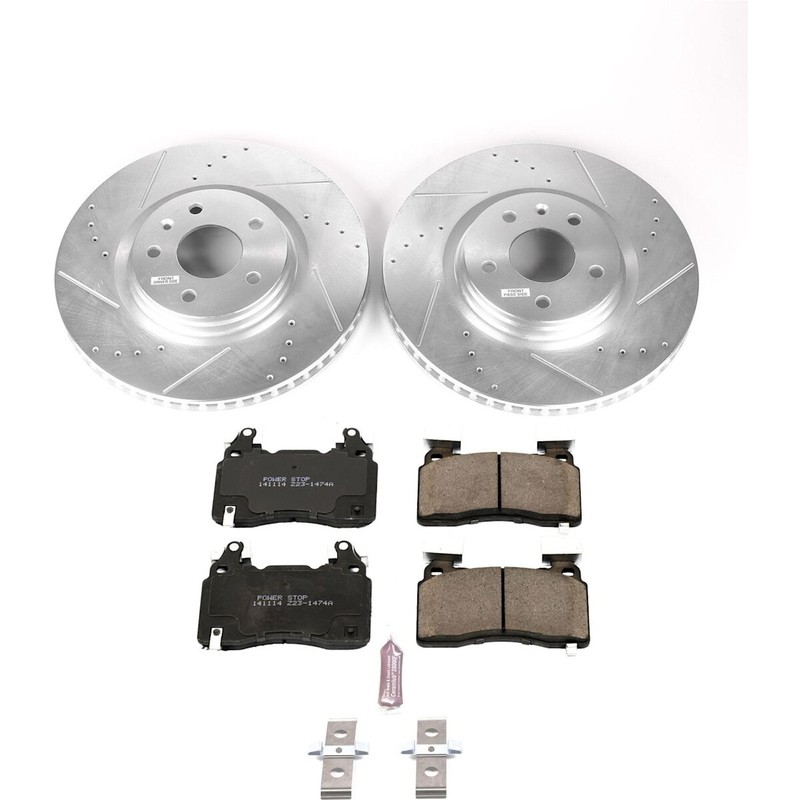 K6534 Powerstop 2-Wheel Set Brake Disc and Pad Kits Front for Chevy Corvette gallery