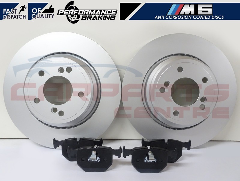 FOR BMW E39 M5 SALOON 4.9 00-03 REAR BRAKE DISCS PADS DISC 328mm PREMIUM QUALITY