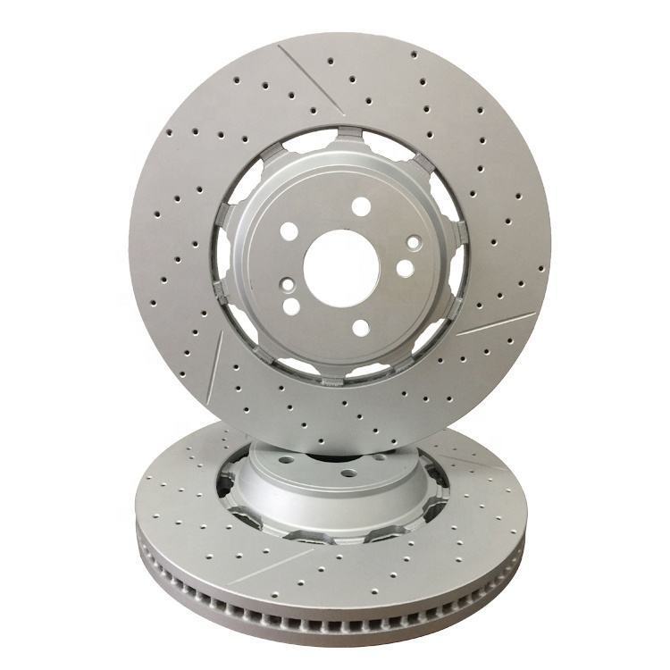 2x Front Right Left Brake Rotors A2224212612 Fit Mercedes W222 S63 S65 AMG 2014- gallery