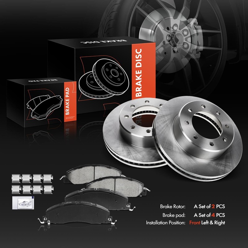 Front Disc Brake Rotors & Ceramic Brake Pads for Ram 2500 3500 Dodge Ram 2500 gallery