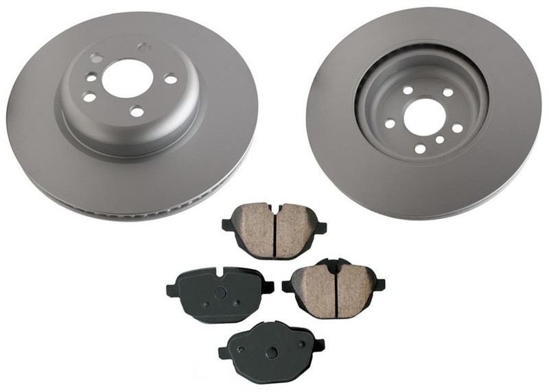 AUT GEO Coated Rear Disc Brake Rotors Pads fits BMW X3 2018-2024 2.0L