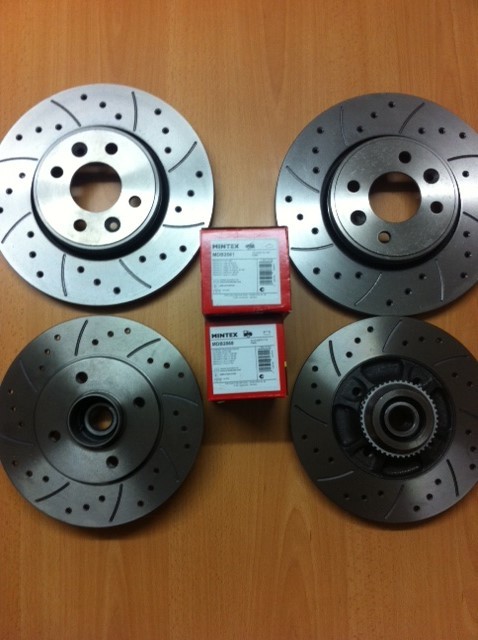 Renault Clio Sport 172 182 Brake Discs Pads Front Rear Wheel Bearing ABS Rings