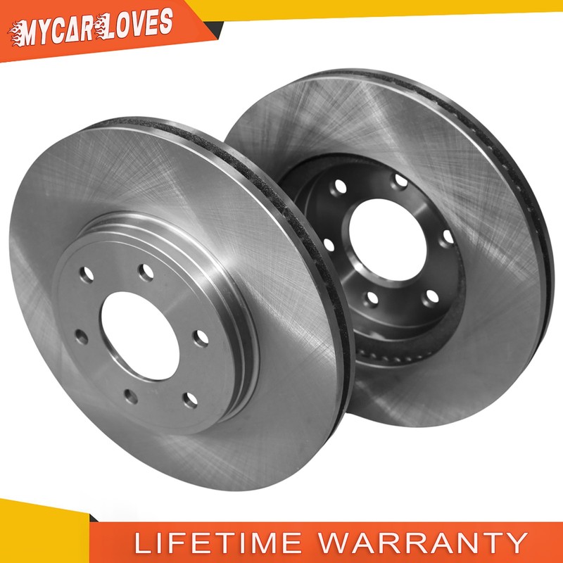 Front Disc Brake Rotors for Chevrolet Trailblazer 2006-2009 6.0L Saab 9-7x Pair