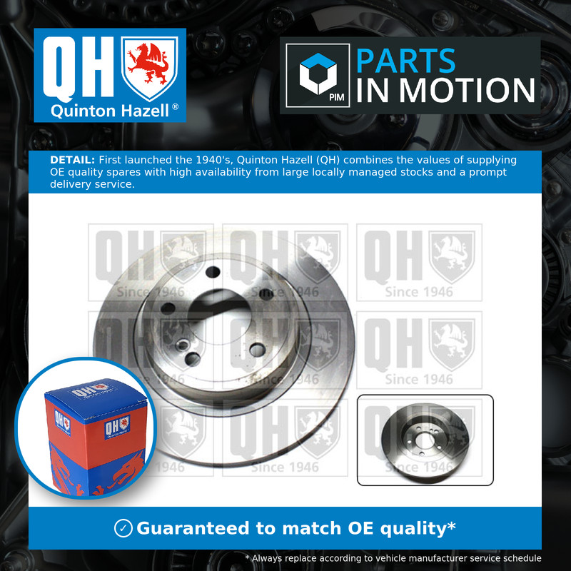 2x Brake Discs Pair Solid fits INFINITI Q30 1.5D Rear 2015 on 295mm Set QH New