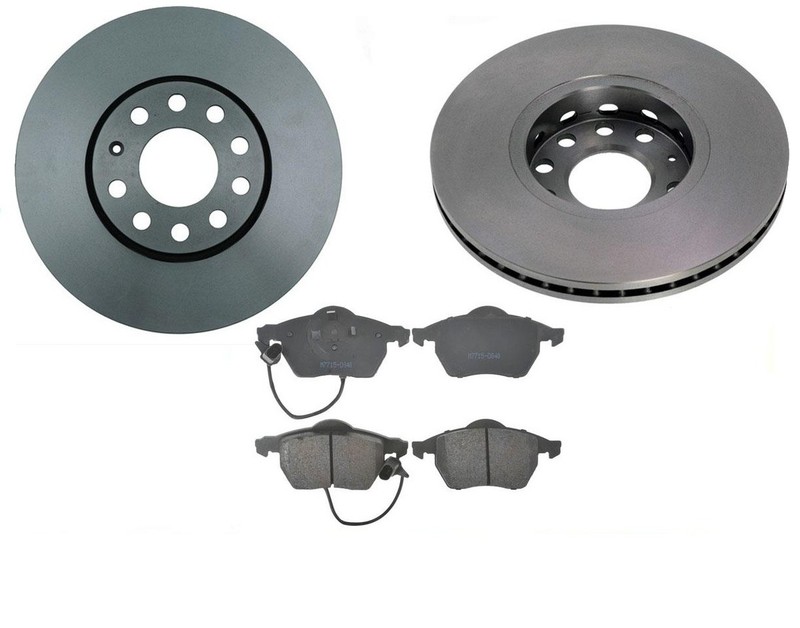 Front Rotors 288MM & Brake Pads for Volkswagen Passat Front Wheel Drive 00-05