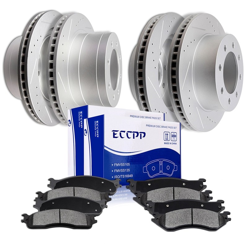 Front 320mm and Rear 308mm Discs Brake Rotors For 12-13 For Infiniti M35h 4pcs gallery