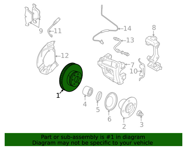 Genuine BMW Rotor 34-11-3-400-151 gallery