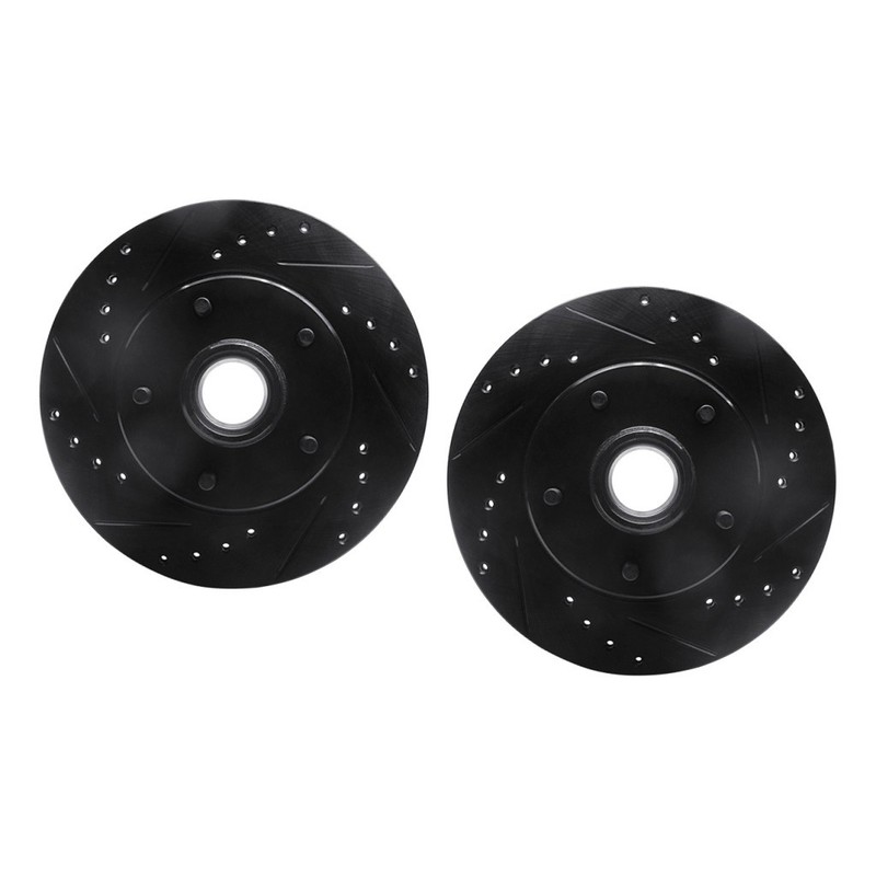 For Chevy Caprice 1990 Rotor Set | Black | Drilled And Slotted gallery