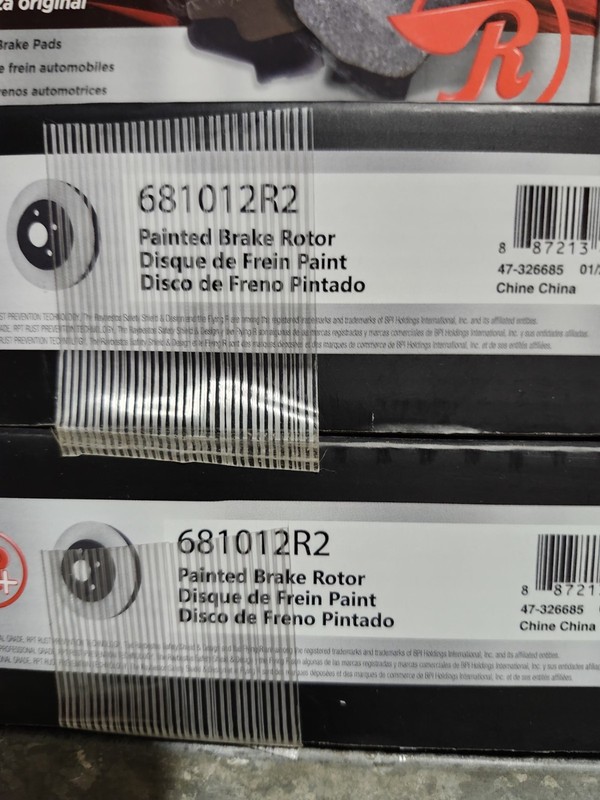 RAYBESTOS 2 Rear Rotors (681012R2) & Rear Brake Pads (MGD1833CH) Kit FORD gallery