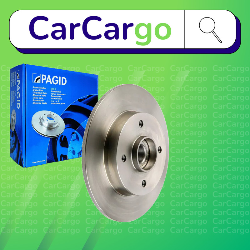 Pagid Solid Rear Brake Discs Pair Peugeot 208 1.5 BlueHDi 100 2018-2019 249 mm