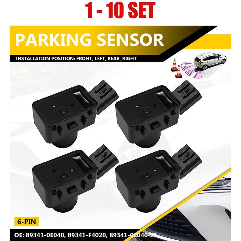 4-40PCS Parking Assist Reverse Aid Sensor 6Pin For 2024-2025 Toyota Land Cruiser