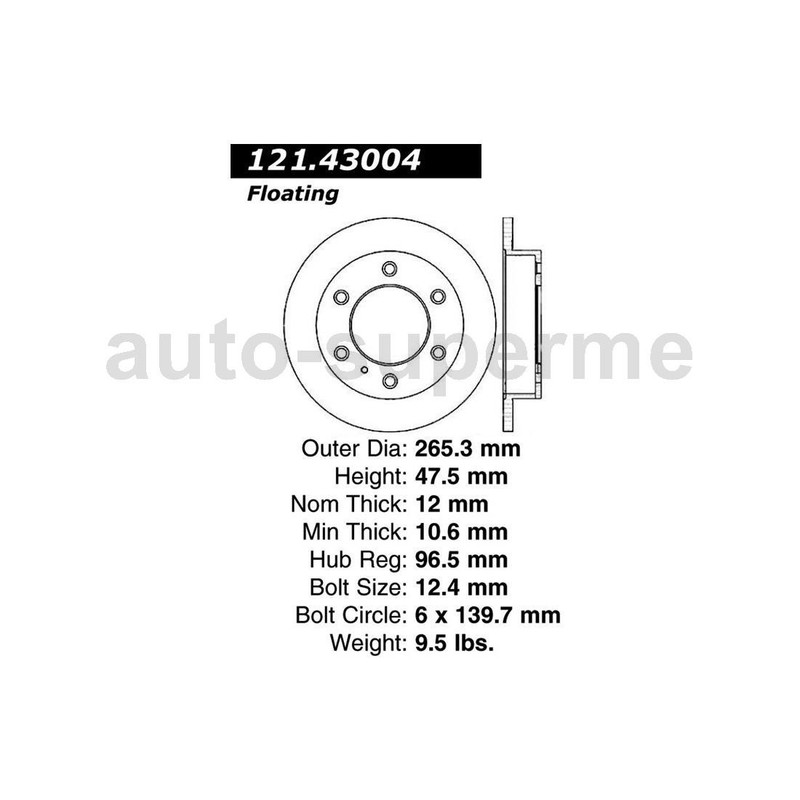 2x Brake Rotor Rear For 1989 1990 1991 1992 1993 Isuzu Amigo 2.3L Standard gallery