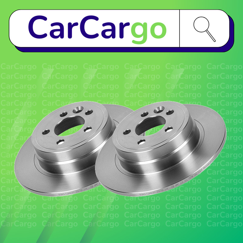 Premium Solid Rear Brake Discs Pair For Rover 75 2.0 V6 1999-2005 280 mm