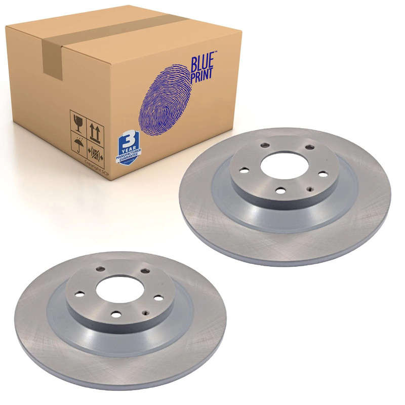 Pair of Rear Brake Disc Fits Mazda CX-5 AWD OE K01126251A Blue Print ADM543124
