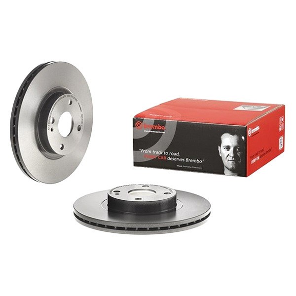For Mazda Miata 01-05 Brembo 09.C136.11 UV Coated Plain Vented Front Brake Rotor