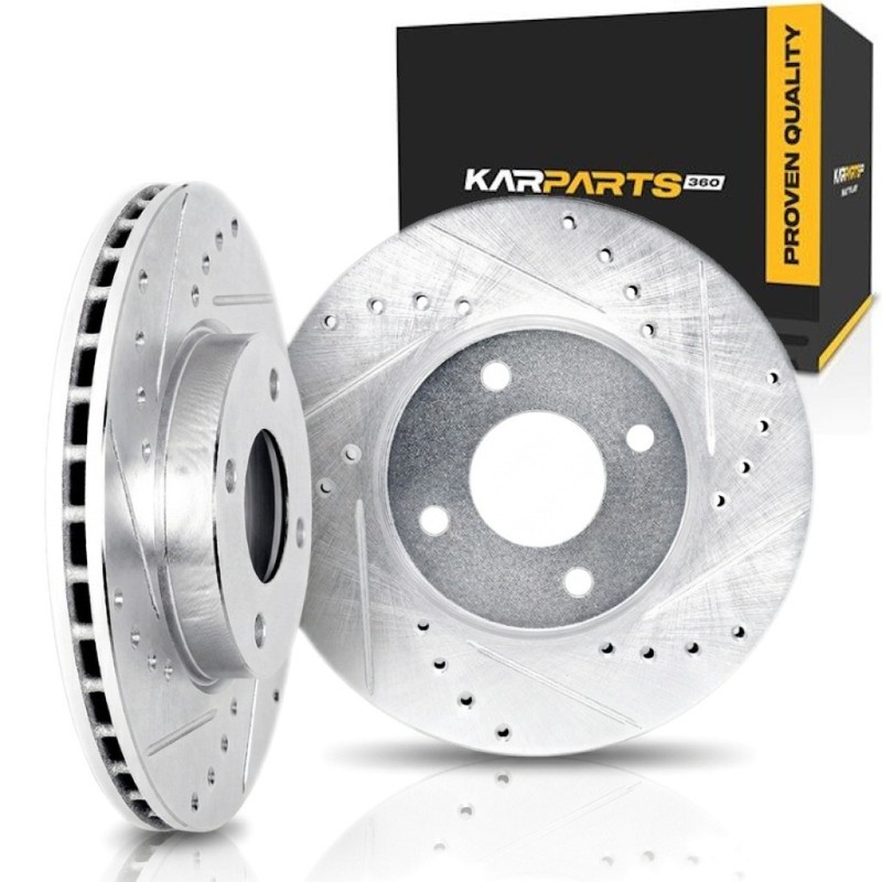 For Mitsubishi Mirage G4 2017-2025 Brake Rotors | Silver