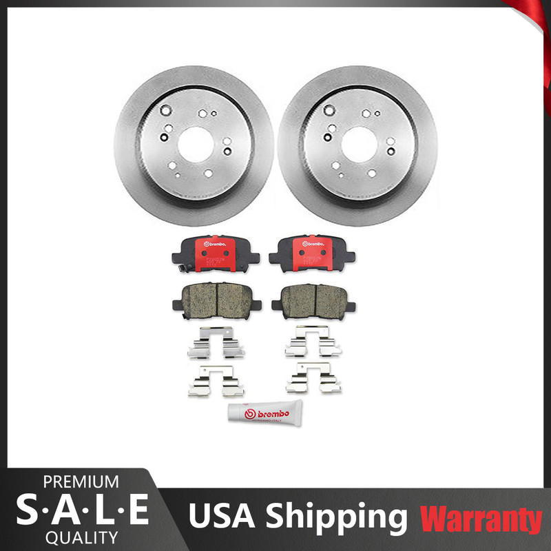 Brembo Rear Brake Kit 313mm Disc Rotors Ceramic Pads For Honda Odyssey 2002-2004