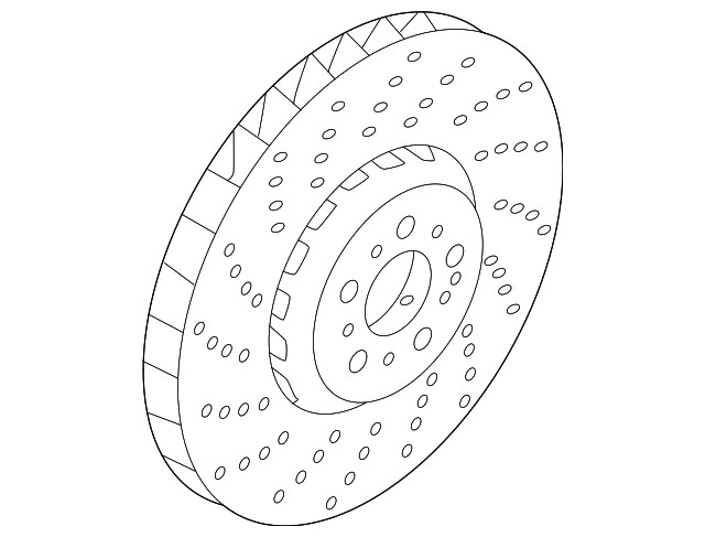 Genuine BMW Disc Brake Rotor 34-10-7-889-661