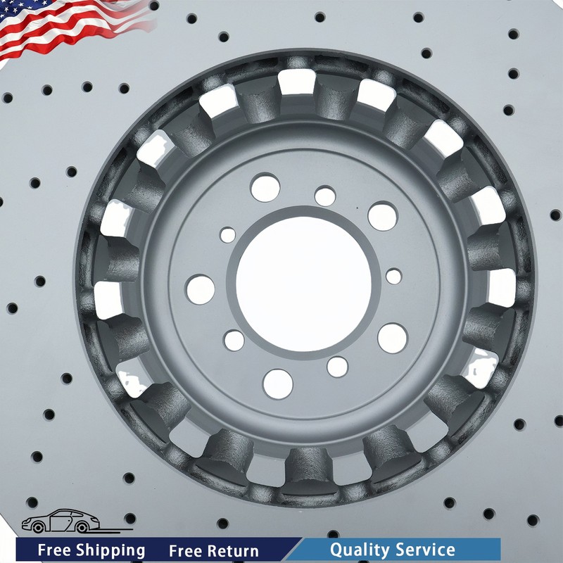 Set of 2 Front 380mm Brake Disc Rotors For BMW F80 F87 F82 M2 M3 M4 2015-2020 gallery