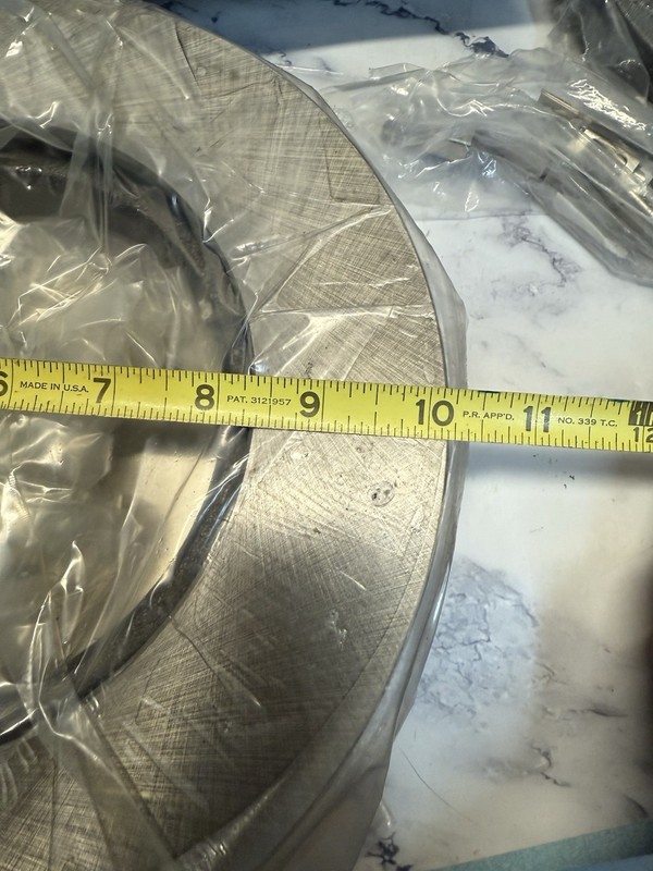 TRQ Disc Brake Rotor Replacement BRA74534 With Pads Included Non Directional gallery