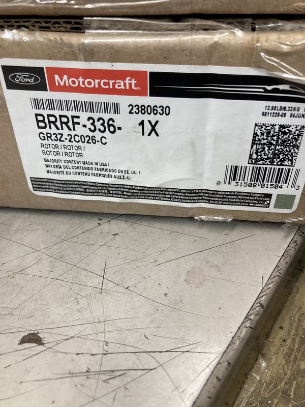 Disc Brake Rotor Motorcraft BRRF-336