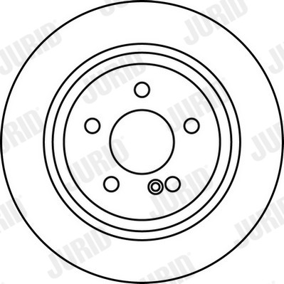 2X 562213JC JURID Brake Disc for Mercedes Benz