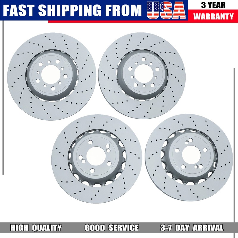 4Pcs Rear Front Left&Right Brake Disc Rotor For 2015-2020 BMW F87 F80 F82 M3 M4