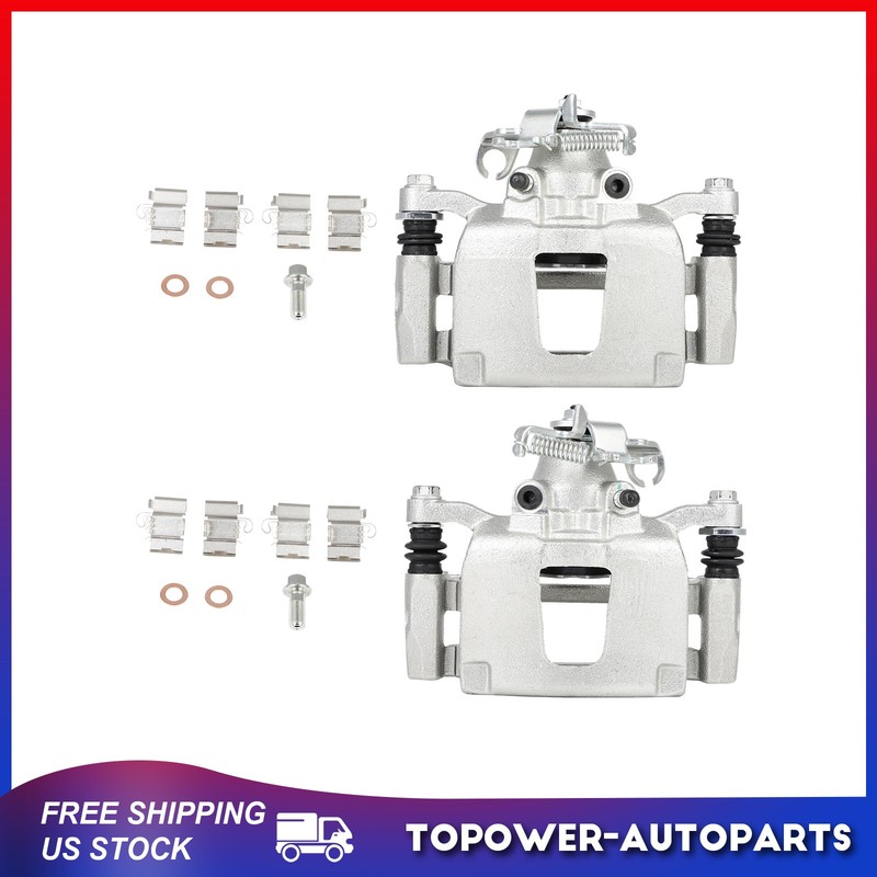 2PCS Rear Brake Calipers w/Bracket For 2012-2017 Dodge Grand Caravan Left Right gallery