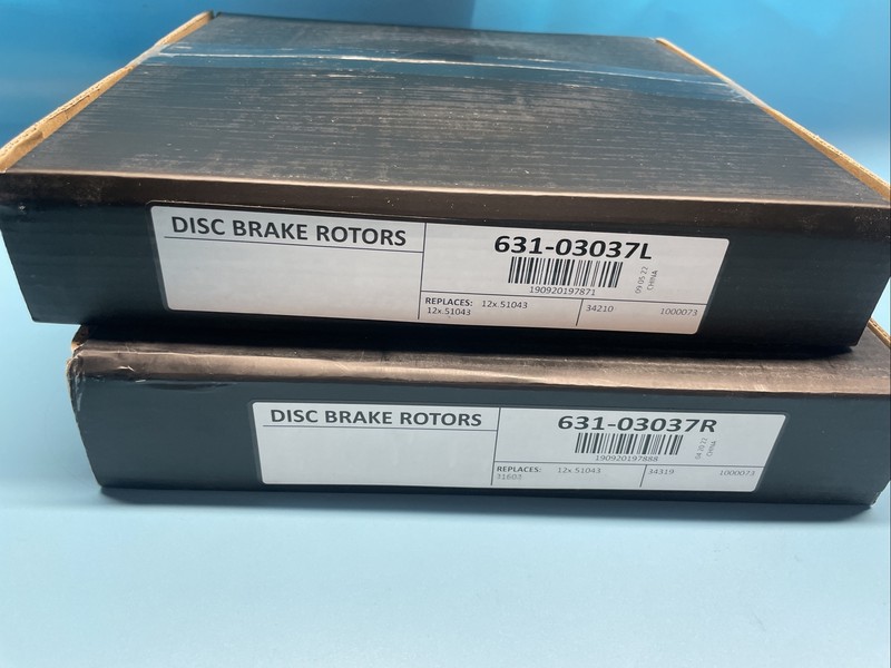 Rear Left and Right Disc Brake Rotor Set- Drilled And Slotted DFC 631-03037