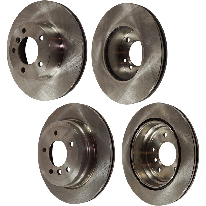 Front and Rear Disc Brake Rotors For 2007 BMW 328xi 2006 325xi