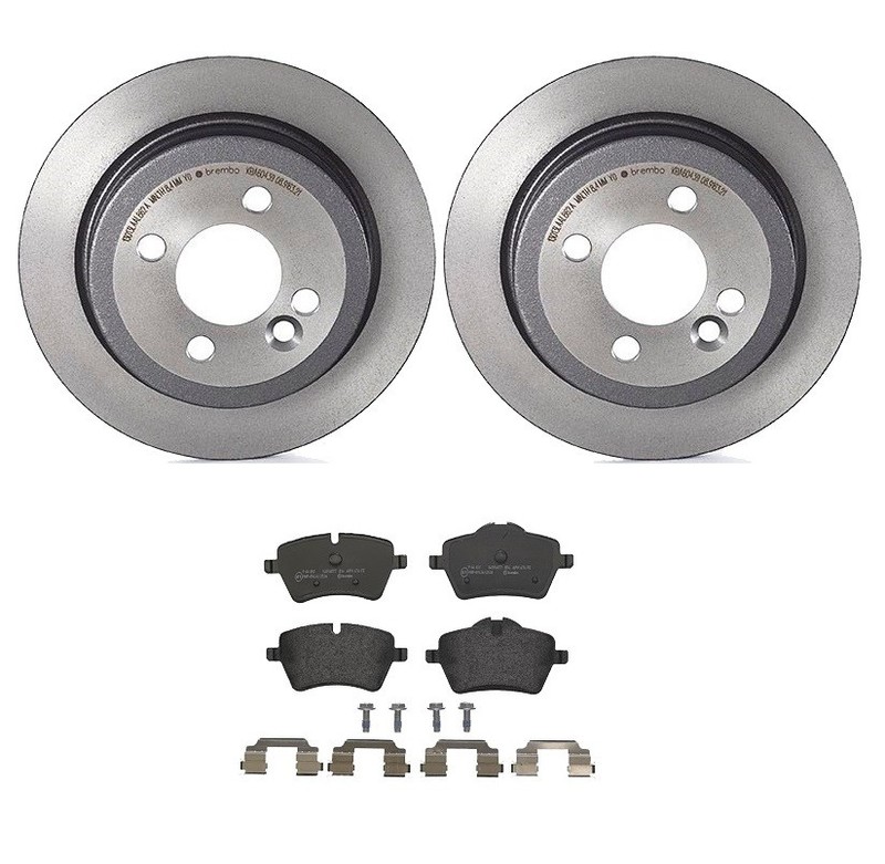 Brembo Rear Brake Kit Low-Met Pads Disc Rotors For Mini Cooper R55 R56 R58 R59