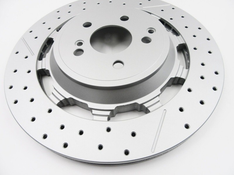 2x Rear Right Left Brake Rotors A2224232012 Fit Mercedes W222 S63 S65 AMG 2014- gallery