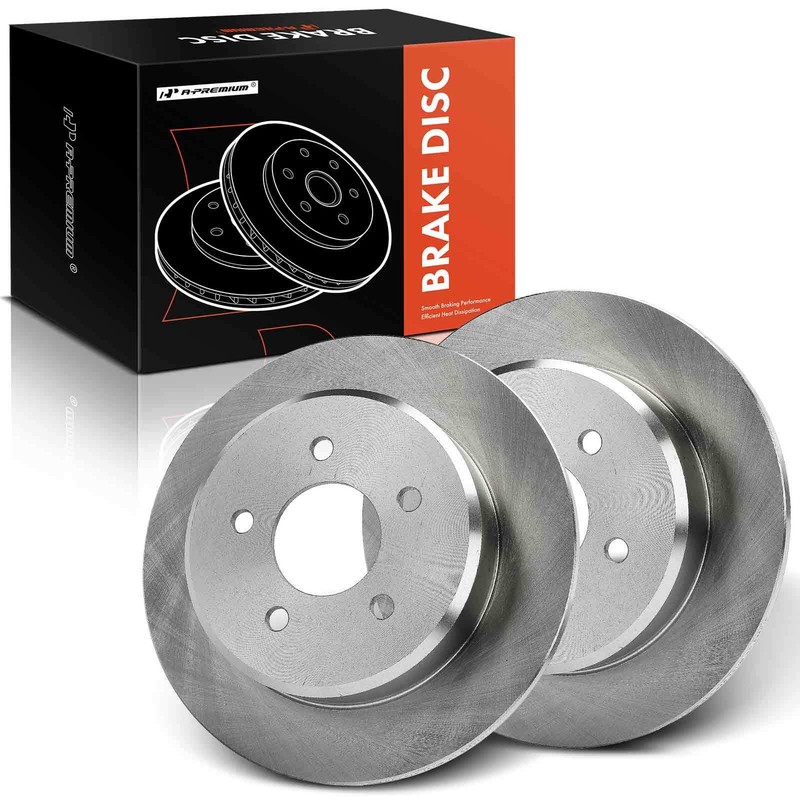 A-Premium Rear Disc Brake Rotors for Ford Crown Victoria 92-95 Lincoln Town Car