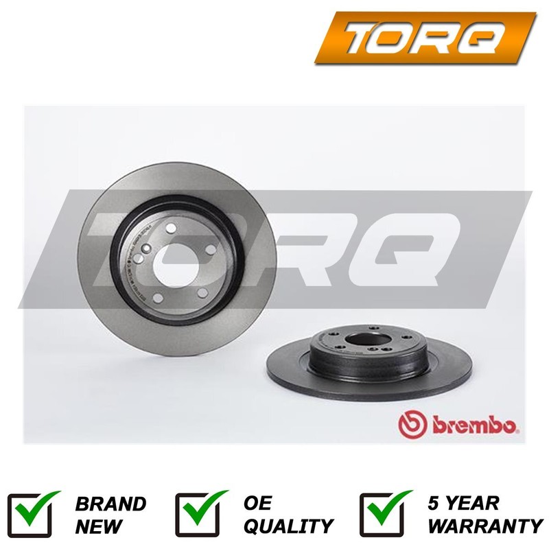2x Discs Rear Torq Fits Mercedes GLA 2013-2019 B-Class 2011-2018 CLA 2013-2019