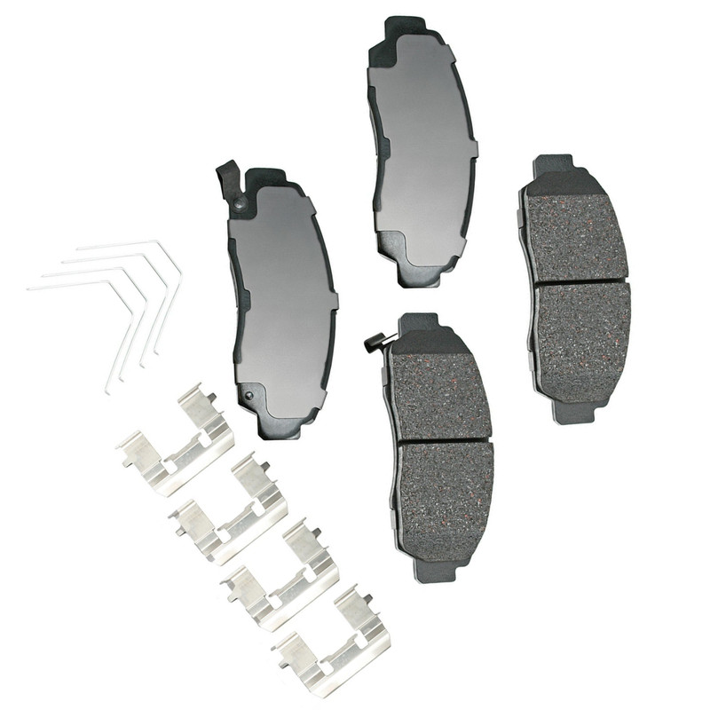 Akebono OEM Front Ceramic Brake Pads Kit For 2003-2012 Honda, Lifetime Warranty. gallery