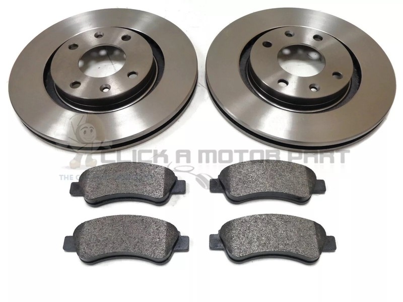 Front 2 Brake Discs & Pads Set For Vauxhall Corsa (F) 1.2 1.5 (Check Size 266mm)