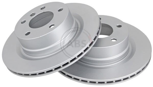 ABS 18172 Rear Brake Discs Pair 300mm Vented Fits Bmw 1 Series 34216778051