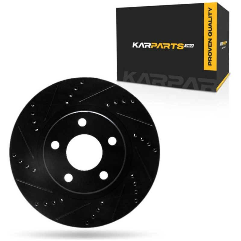 For Cadillac DeVille 1997-2005 Brake Rotor Front, Driver Side | Cast Iron Vented