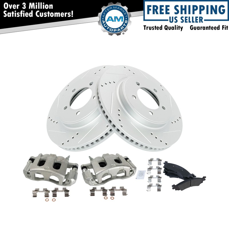 Front Brake Pad & Rotor Kit Fits 2006-2010 Ford 2006-2010 Mercury