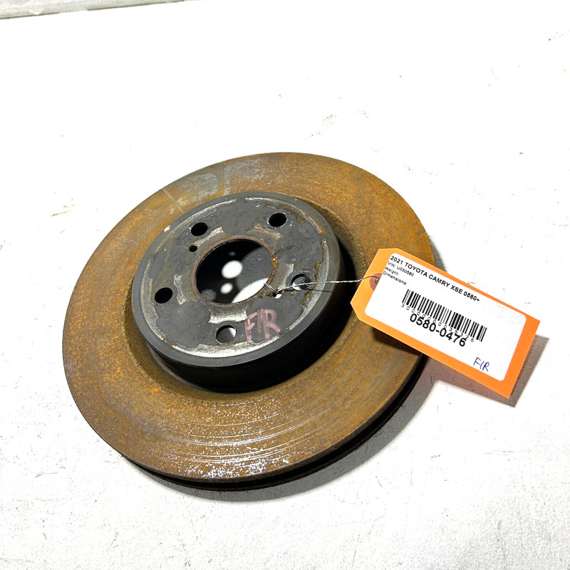 2018-2023 Toyota Camry Disc Brake Vented Rotor Front Left Or Right 1 Pcs
