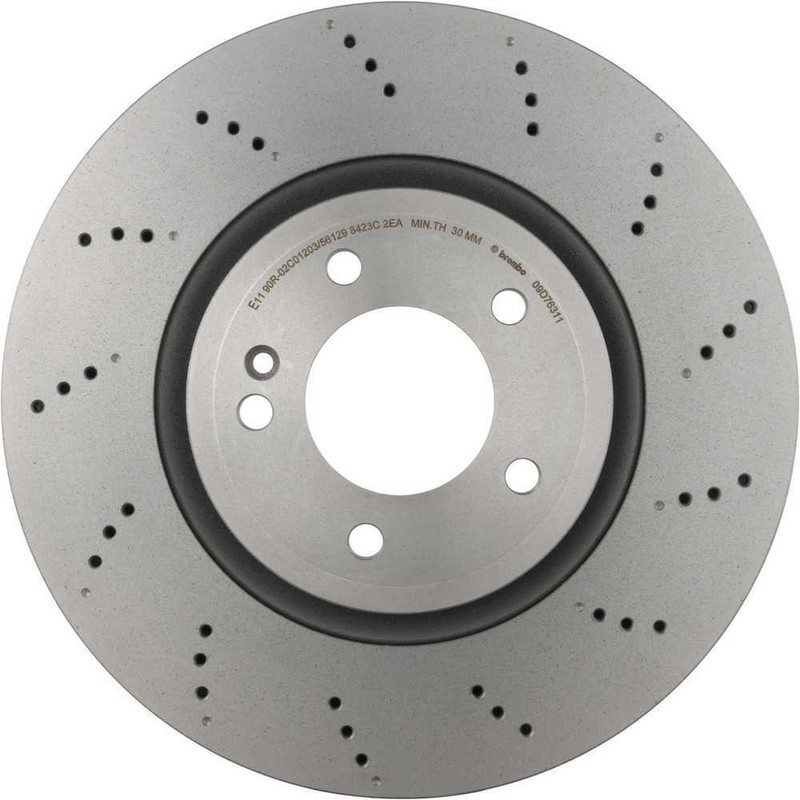 Disc Brake Rotor-Premium UV Coated OE Equivalent Rotor Brembo fits 19-21 G63 AMG