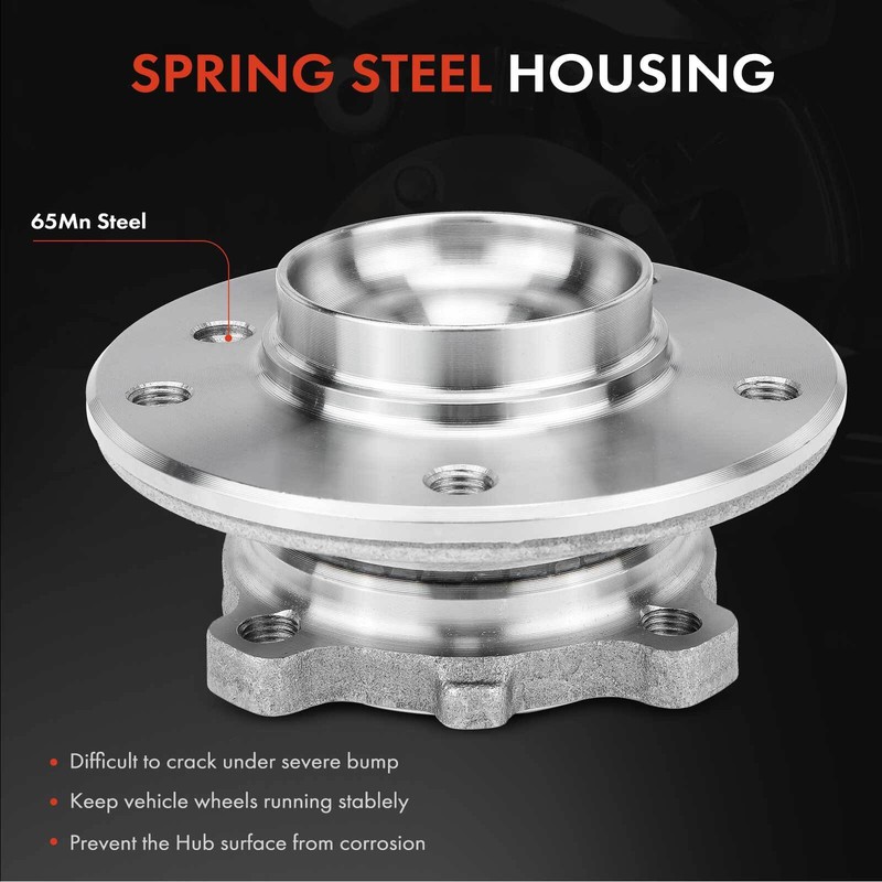 Front Disc Brake Rotors & Ceramic Brake Pad + Hub Bearing for BMW E46 325Ci 2006 gallery