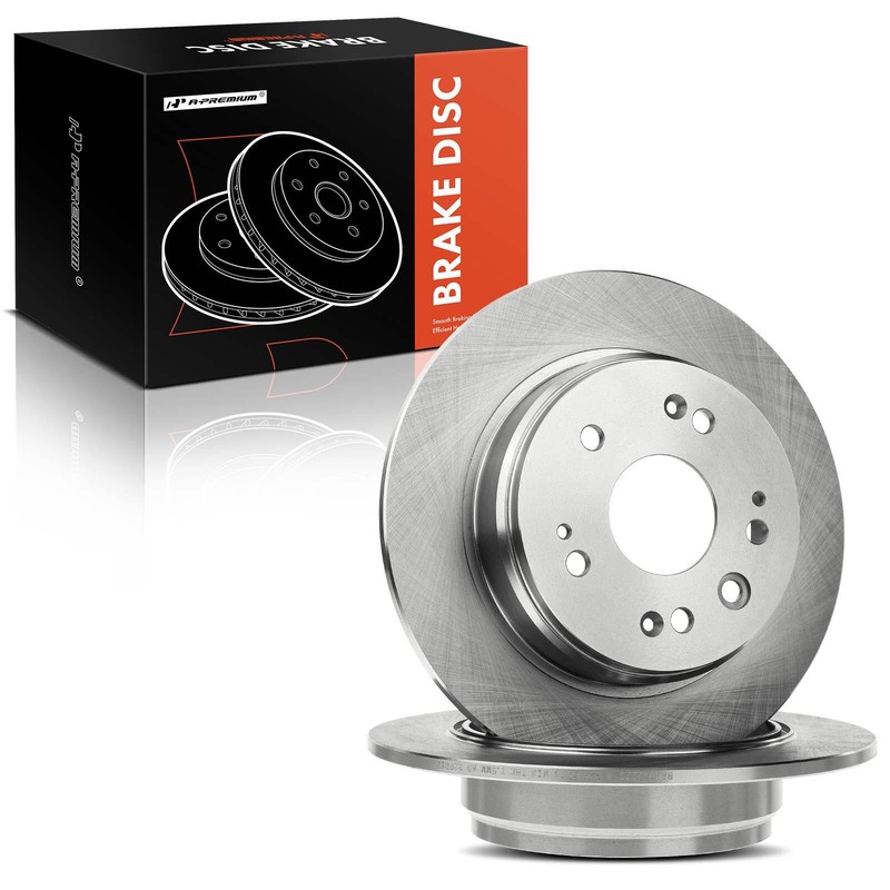 A-Premium Rear LH & RH Disc Brake Rotors for Honda CR-V L4 2.4L 2002 2003 2004 gallery